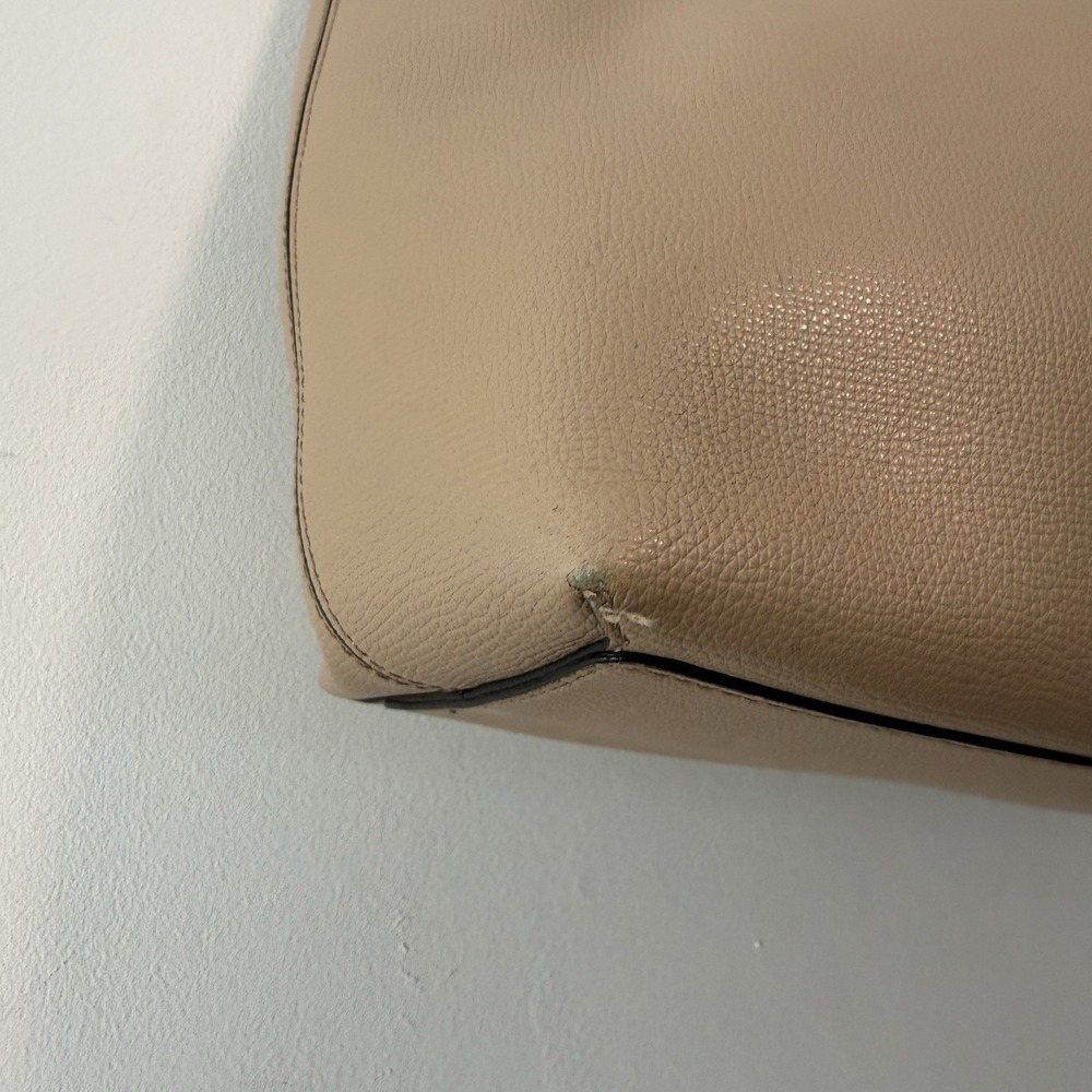 Burberry Haymarket Reversible Tote Bag Nova Check and Neutral Tan Leather - Picture 13 of 16